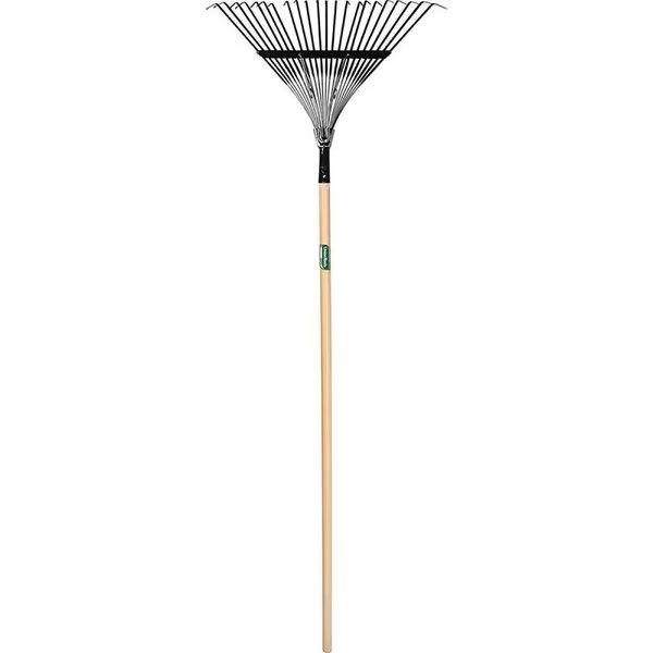 Leaf Rake, Steel Tine, 22Tine, Hardwood Handle, 48 in L Handle, Union Tools, Mfr#: 64430