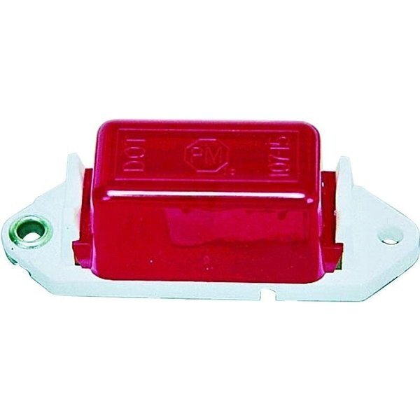 Marker Light, 12 V, Incandescent Lamp, Red Lens, Screw Mounting, Pm Company, Mfr#: V107WR