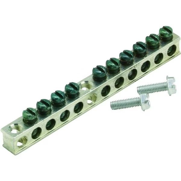 Ground Bar Kit, 47 in L, 10 Terminal, Eaton Cutler-Hammer, Mfr#: GBKP10P