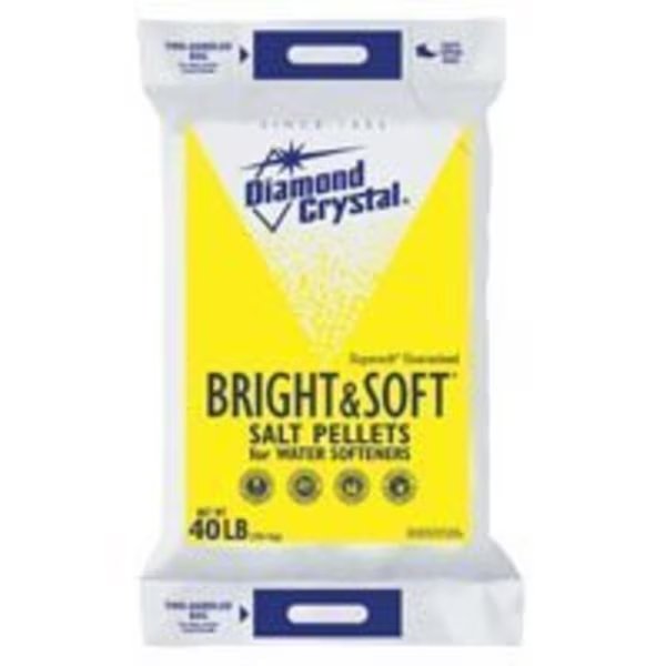 Cargill Diamond Crystal Bright & Soft 100012407 Salt Pellets, 40 lb Bag, Cargill, Mfr#: 100012407