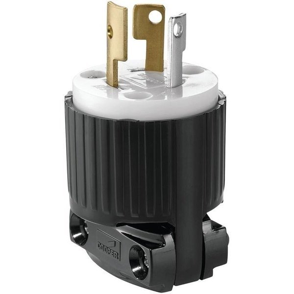 Cooper Controls 6905137 Twist Lock Plug, 2 Pole, 15 A, 125 V, NEMA NEMA L515, Gray, Eaton Wiring Devices, Mfr#: 4720