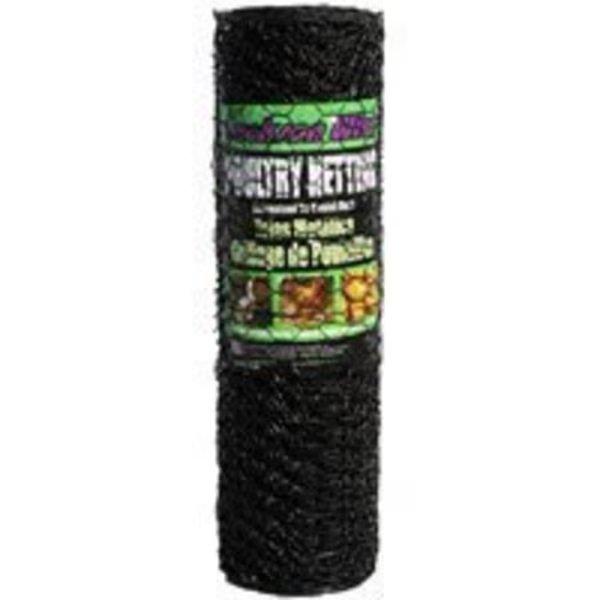 Jackson Wire 12012329 Poultry Netting, 1 in Mesh, 50 ft L, 24 in W, 20 ga, Jackson Wire, Mfr#: 12012329