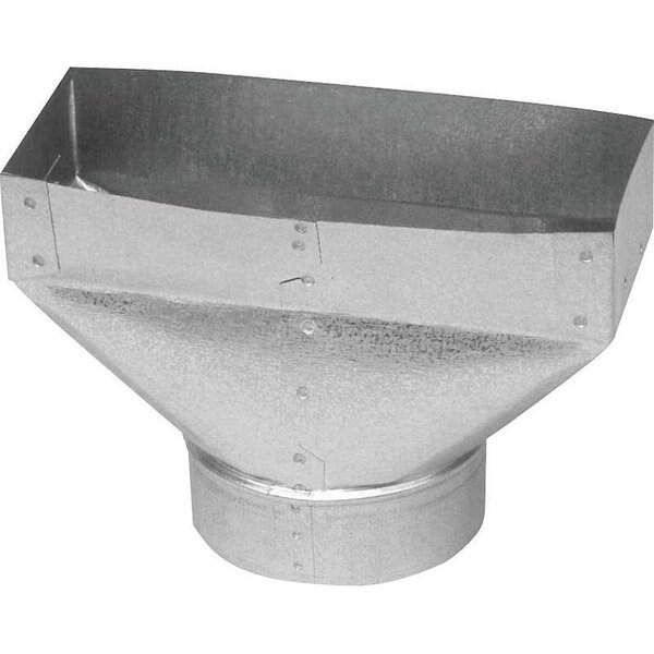 Universal Boot, 4 in L, 10 in W, 6 in H, 30 Gauge, Steel, Galvanized, Imperial, Mfr#: GV0704-C