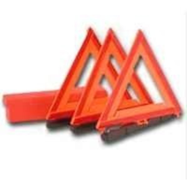 PM 449 Warning Triangle Kit, Fluorescent Orange Reflector, Plastic Post, Pm Company, Mfr#: 449