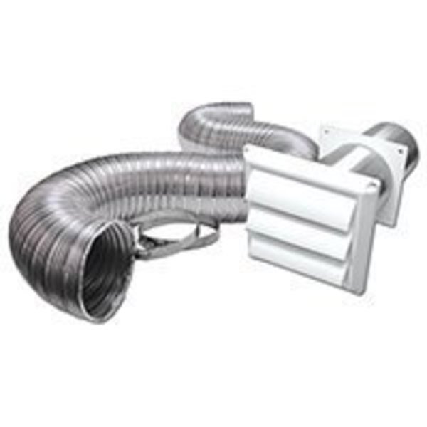 LAMBRO 313WUL Louvered Vent Kit, 1-Piece, For Gas and Electric Dryer Installations, Lambro, Mfr#: 313WUL