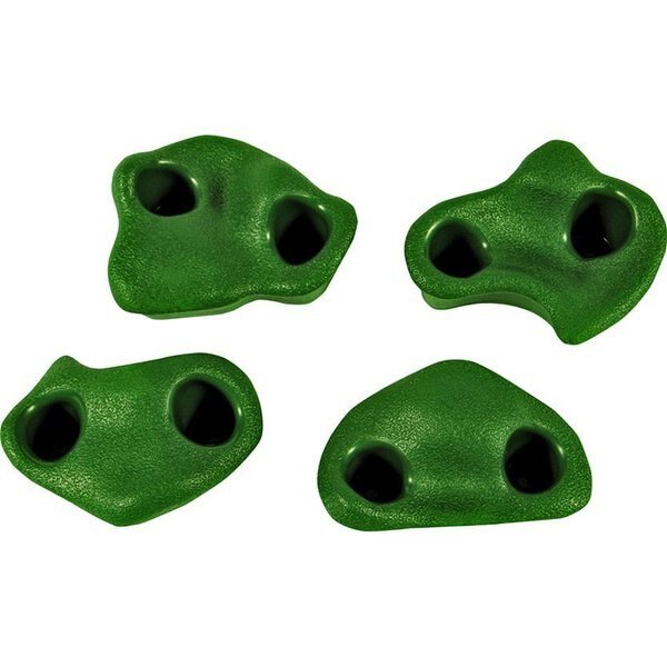 PLAYSTAR PS 7831 Standard Climbing Rock Kit, Plastic, Green, For 3/4 in Thick Lumber, Playstar, Mfr#: PS 7831