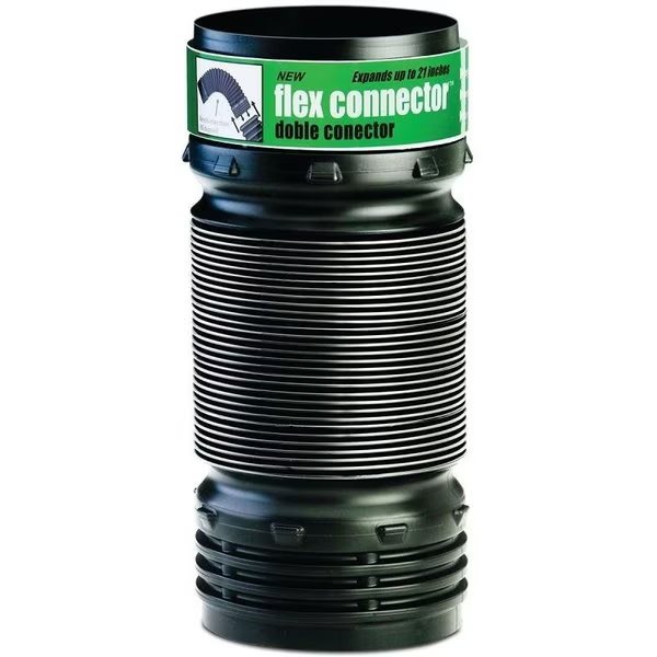 Pipe Elbow Connector, 4 in, Polypropylene, Amerimax Home Products, Mfr#: 57010