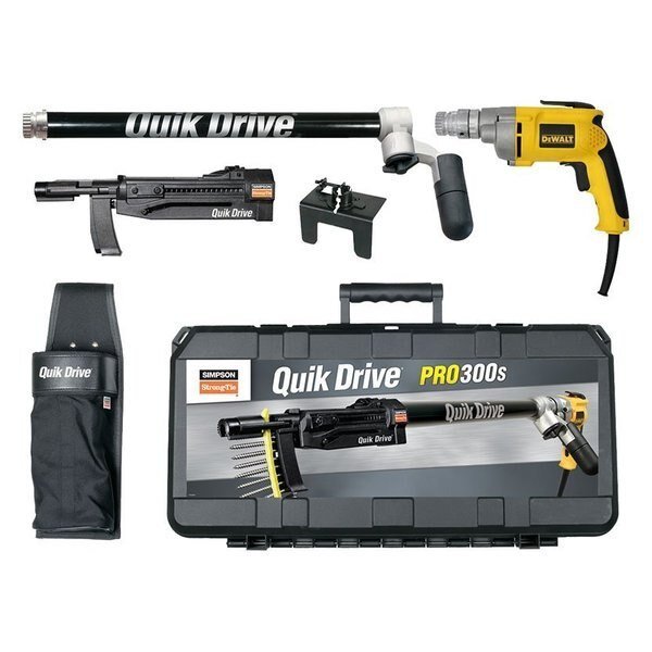 PRO300SD25K Collated Corded Decking System, For Use With DeWalt 2500 rpm Screwdriver Motor, Black, Simpson Strong-Tie, Mfr#: PRO300SD25K