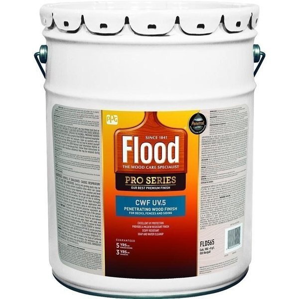 Wood Finish, Cedar, Liquid, 5 gal, Can, Flood, Mfr#: FLD566-05