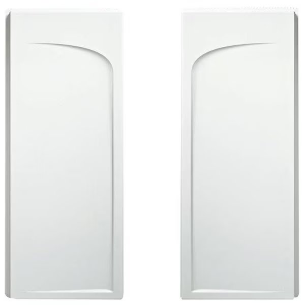 Ensemble Shower End Wall Set, 7114 in L, 30 in W, Vikrell, HighGloss, Alcove Installation, White, Sterling, Mfr#: 72175100-0