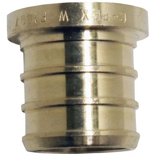 Valves ApolloPEX Series Test Pipe Plug, 12 in, Barb, Brass, Apollo, Mfr#: APXP125PK
