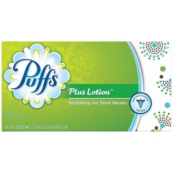 Facial Tissue, 84 in L, 82 in W, 2Ply, Paper, Puffs, Mfr#: 39346