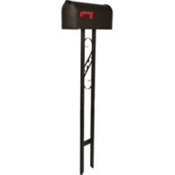 Gibraltar Mailboxes T11KIT0B Mailbox Post Combo, 800 cu-in Mailbox, Steel Mailbox, Black, Gibraltar Mailboxes, Mfr#: T11KIT0B