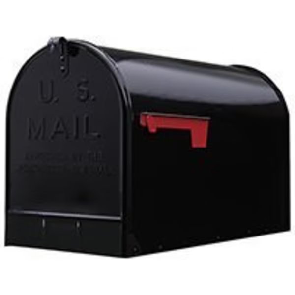 Gibraltar Mailboxes ST200B00 Rural Mailbox, 3175 cu-in Capacity, Galvanized Steel, Powder-Coated, Gibraltar Mailboxes, Mfr#: ST200B00
