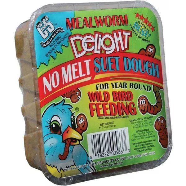No Melt Suet Dough Delights Bird Suet, 1175 oz, C&S Products, Mfr#: CS12583