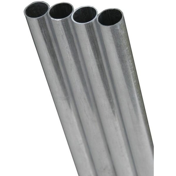 Tube, 019 in ID x 025 in OD Dia, 12 in L, Stainless Steel, Polished Natural, AISI 304304L Grade, K&S Precision Metals, Mfr#: 87115