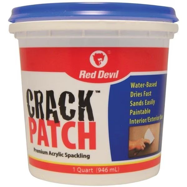 0 Spackling Paste White, White, 1 qt Tub, Red Devil, Mfr#: 804