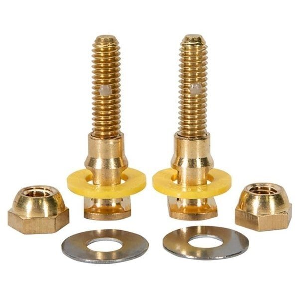 SETFAST Series Toilet Bolt Set, 2Piece, Brass, Fluidmaster, Mfr#: 7110A-001-P10