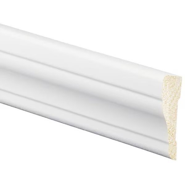 356 Series Casing Moulding, 7 ft L, 238 in W, 1116 in Thick, Smooth Profile, Polystyrene, Inteplast Group, Mfr#: 53560700032