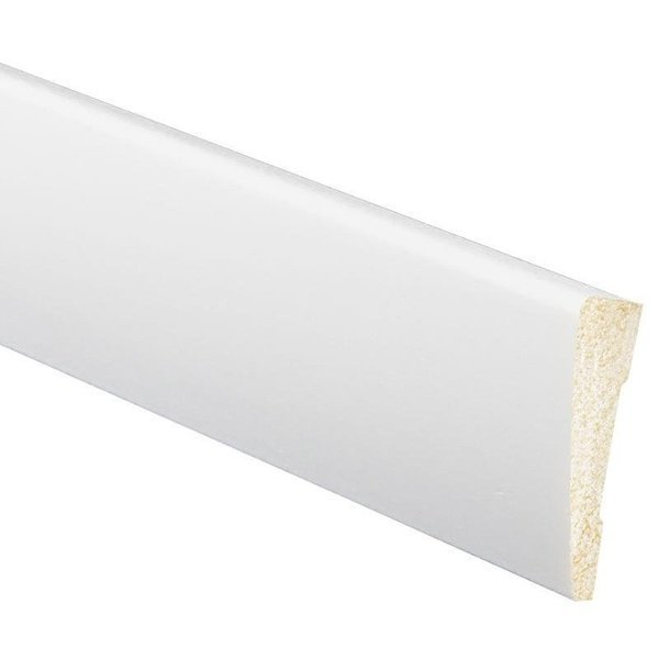 327 Ranch Case Moulding, 7 ft L, 214 in W, Polystyrene, Crystal White, Inteplast Group, Mfr#: 63270700032