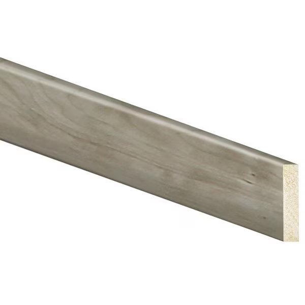 Baseboard Moulding, 8 ft L, 212 in W, 12 in Thick, Square Edge Profile, Polystyrene, Inteplast Group, Mfr#: 80250800504