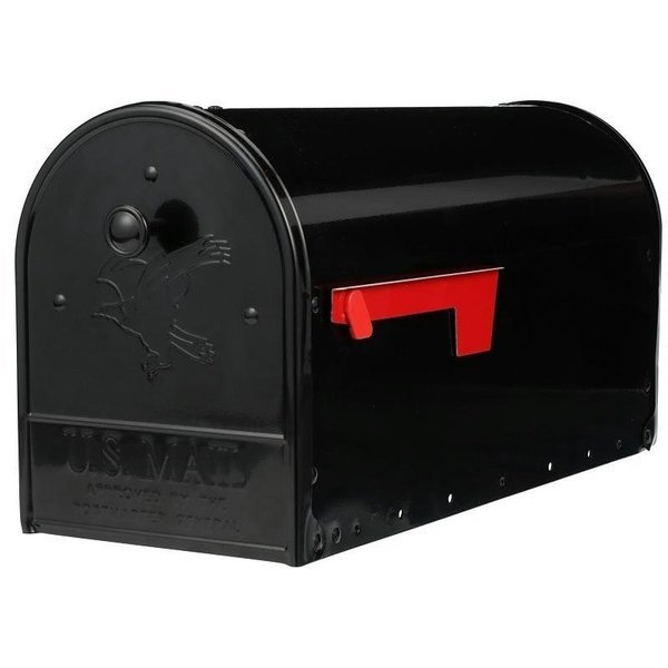 OM160B01 Mailbox, 1475 cuin Capacity, Steel, Powdered, 812 in W, 237 in D, 106 in H, Black, Gibraltar Mailboxes, Mfr#: OM160BAM