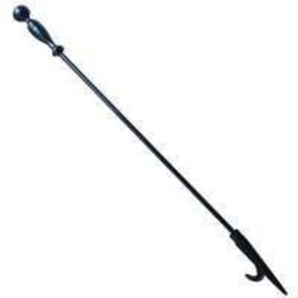 Simple Spaces A753BK-C Fireplace Poker, 27 in OAL, Iron, Simple Spaces, Mfr#: A753BK-C