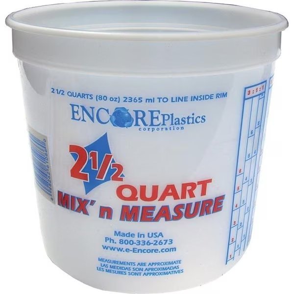 300344 Paint Container, 25 qt Capacity, Plastic, Encore Plastics, Mfr#: 1000878