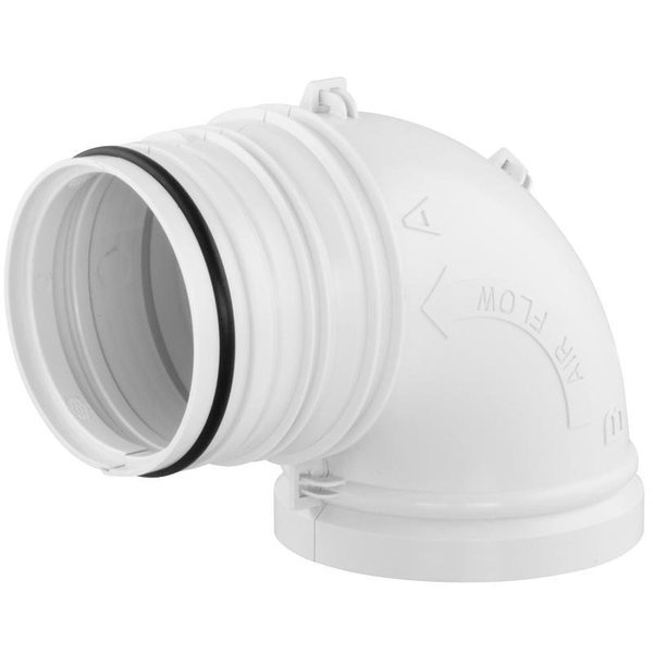 Dryer Connector Elbow, 4 in Connection, Imperial, Mfr#: VT0544