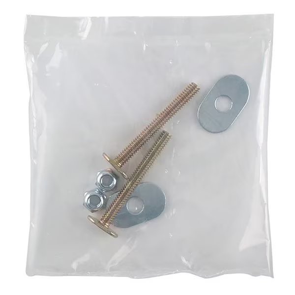 0 Toilet Flange Bolt Set, Steel, Harvey, Mfr#: 56295