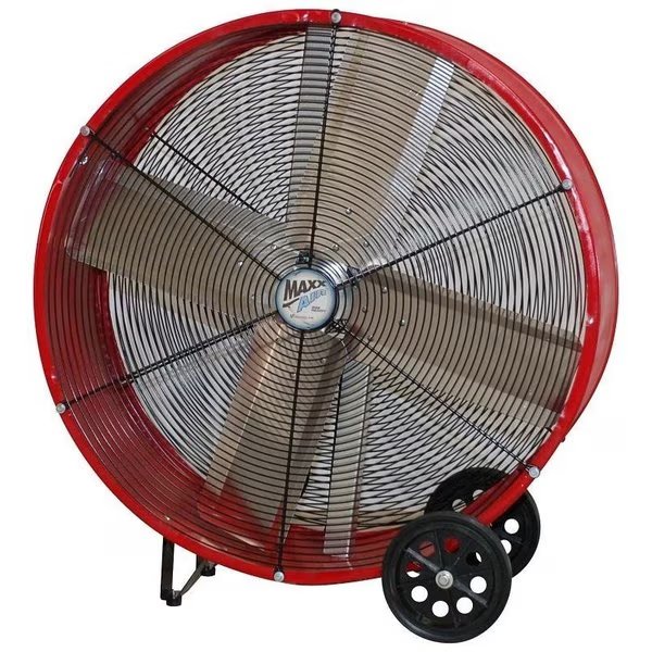 Direct Drive Drum Fan, 656 A, 120 V, 2Speed, 460 to 710 rpm Speed, 6300 to 9000 cfm Air, Steel, Maxx Air, Mfr#: BF36DD