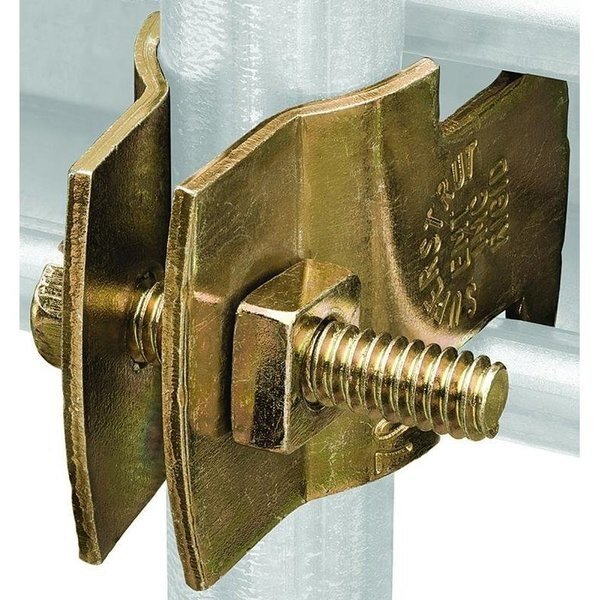 Pipe Clamp, Steel, Gold, Galvanized, Superstrut, Mfr#: Z703 3/4-25