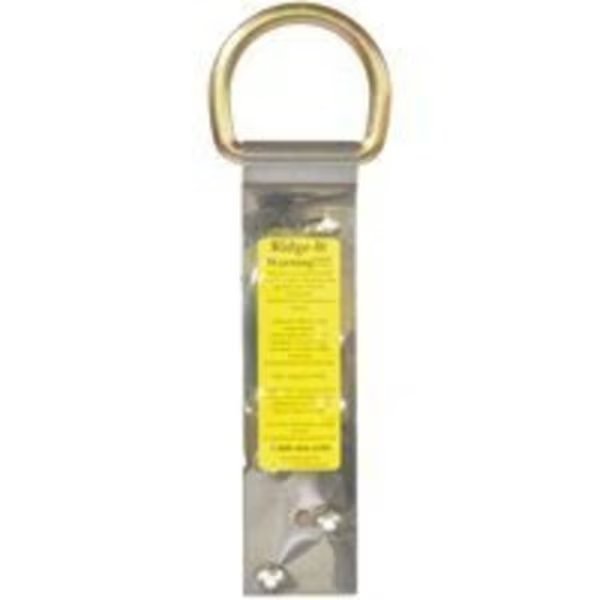 Qualcraft Industries Ridge-It Single D-Ring Roof Anchor, 9-3/4 in L, Stainless Steel, Qual-Craft, Mfr#: 500