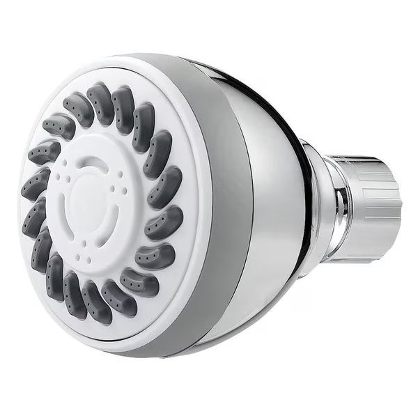 Fixmount Shower Head, 175 66 80 gpm LMIN psi, 1214 NPT Connection, Threaded, ABS, Chrome, Boston Harbor, Mfr#: SD3068CP