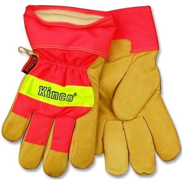 Work Gloves, Men's, XL, Wing Thumb, OrangePalamino, Heatkeep, Mfr#: 1938-XL
