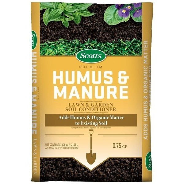 Humus and Manure, Solid, Earthy, 24 lb Pack, Scotts, Mfr#: 71530751