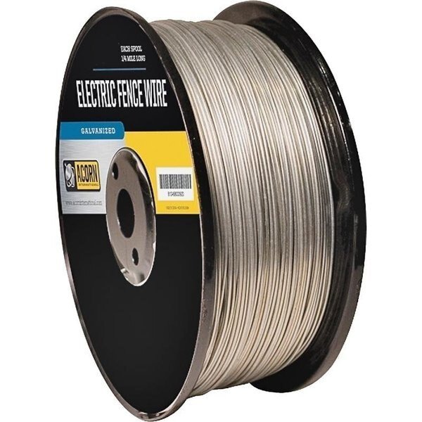 Electric Fence Wire, 14 ga Wire, Metal Conductor, 14 mile L, Acorn International, Mfr#: EFW1414