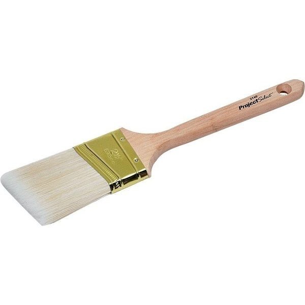 WC Paint Brush, 212 in W, 3 in L Bristle, Polyester Bristle, Sash Handle, Linzer, Mfr#: 2140-2.5