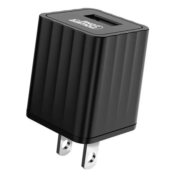 USB Wall Charger, Black, Powerzone, Mfr#: KL-50100A