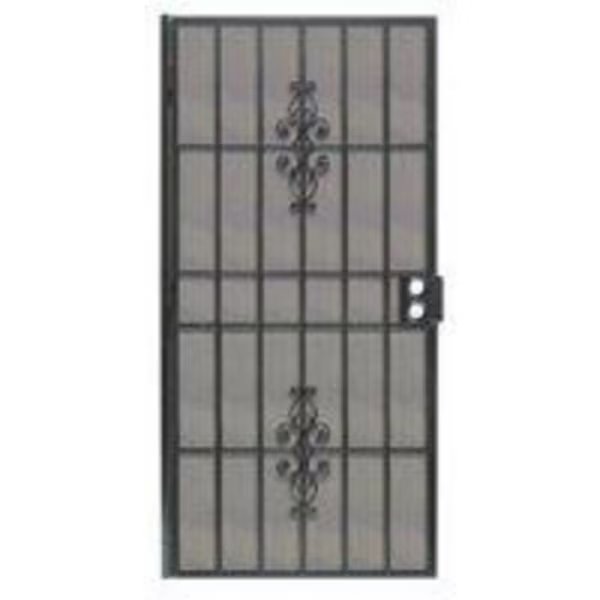 Flagstaff Series Door Screen, 80 in L, 36 in W, Steel, Black, Precision, Mfr#: 3853BK3068