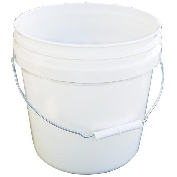 20256 Paint Pail, 2 gal Capacity, HDPE, White, Encore Plastics, Mfr#: 1000572