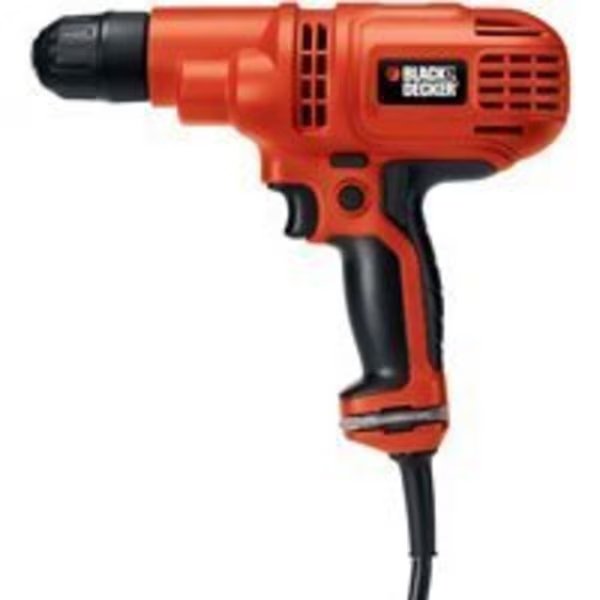 Black+Decker DR260C/B Drill/Driver, 3/8 in Chuck, Black & Decker, Mfr#: DR260C/B