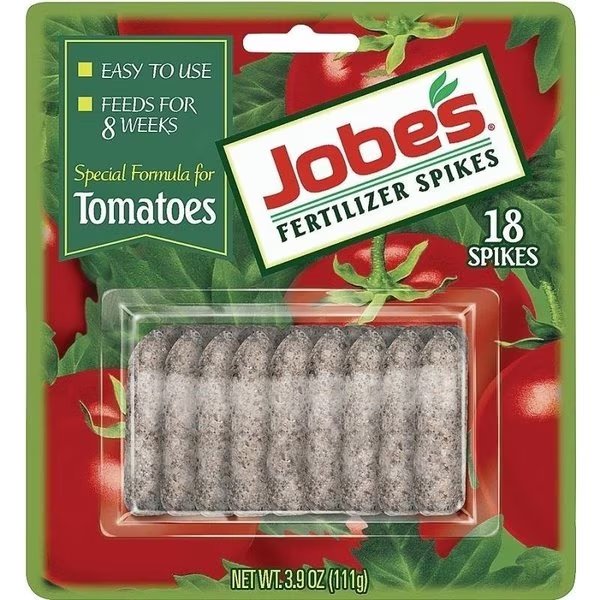0 Fertilizer Spike Blister Pack, Spike, GrayLight Brown, Slight Ammonia Blister Pack, Jobes, Mfr#: 6000