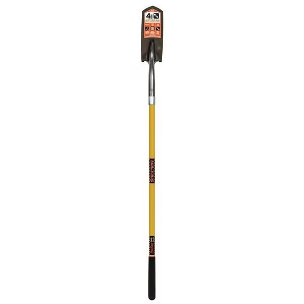 S700 SpringFlex Trenching Shovel, 4 in W 14 ga Steel Blade, Fiberglass Handle, Structron, Mfr#: 89184