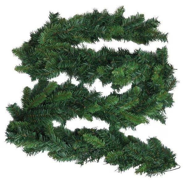 0 Tillamook Fir Christmas Garland, 9 ft L, Green, Santas Forest, Mfr#: 7007