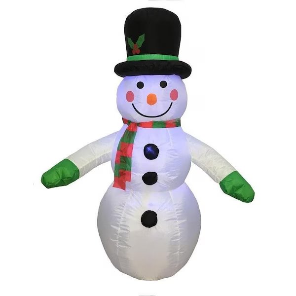 Santas Forest 90333 Christmas Inflatable Snowman, Santas Forest, Mfr#: 90333