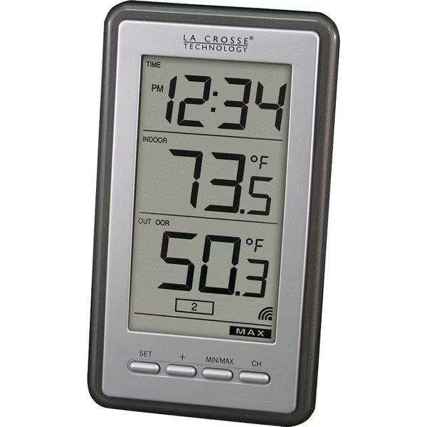WS9160UITCBP Weather Station, 398 to 1398 deg F, Digital Display, La Crosse Technology, Mfr#: 308-1415BW