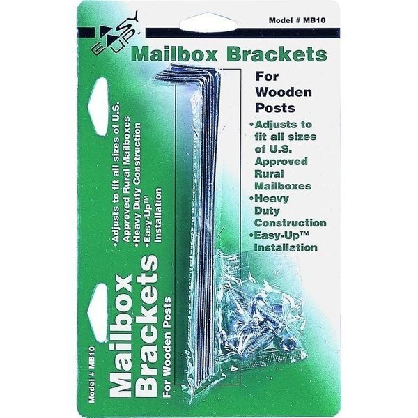 MB100000 Mounting Bracket, Galvanized Steel, 534 in L x 1 in W Dimensions, Gibraltar Mailboxes, Mfr#: MB1000AM