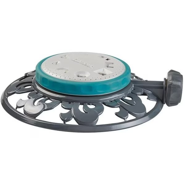 Lawn Sprinkler, 35 ft, Circular, Metal, Gilmour, Mfr#: 859563-1004