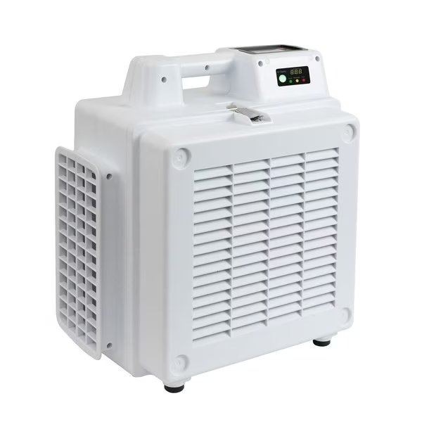 1/2 HP, 550 CFM, 2.8 Amps, 5 Speed HEPA Mini Air Scrubber with PM2.5 Air Quality Sensor & 4-Stage Filter System, Xpower, Mfr#: X-2830